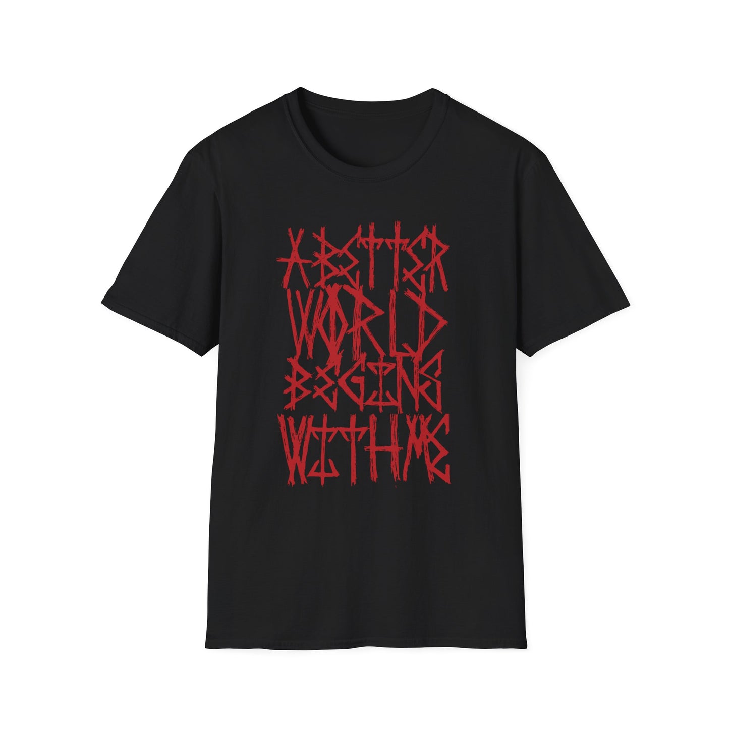 “A Better World Begins With Me” (Red) T-Shirt