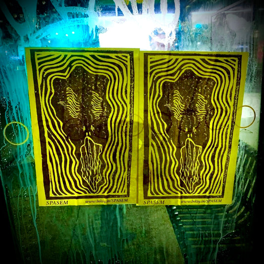 “Bus Stop Wheatpaste Close-Up” Street Art Photo Print